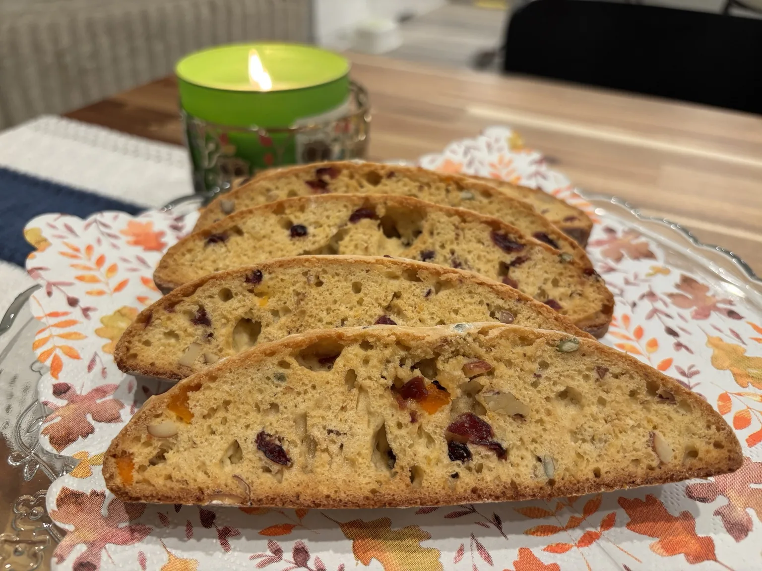 Biscotti with nuts and dried fruit